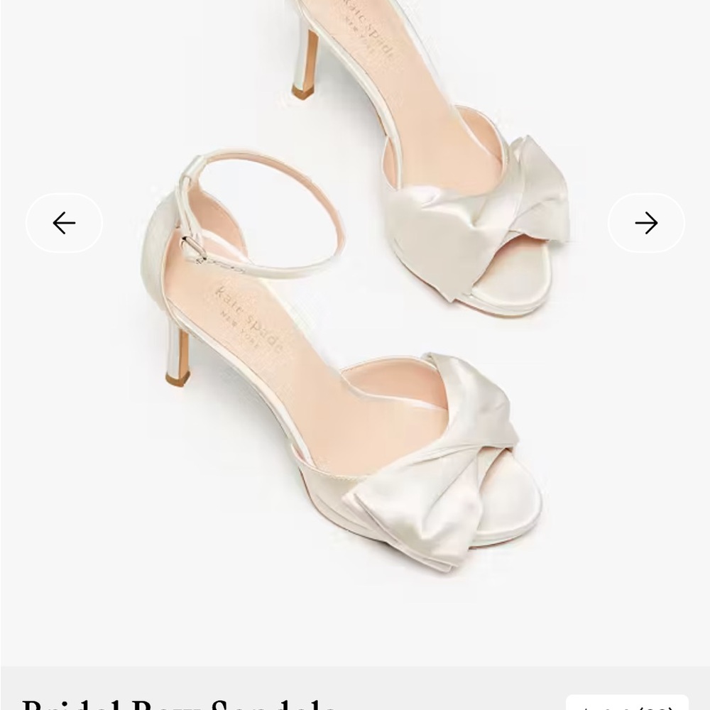 Kate Spade Bridal Bow Sandals